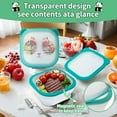 thumbnail image 3 of Magnetic Auto-Seal Collapsible Food Containers - Squishable Silicone Storage for Fridge/Freezer, BPA-Free Space-Saving Lunch Boxes, 3 of 9