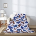 thumbnail image 2 of Hirioo Butterflies1 for Flannel Blanket, Cozy and Warm Throw for Bed or Couch ,Perfect for All Seasons-80"x60", 2 of 6