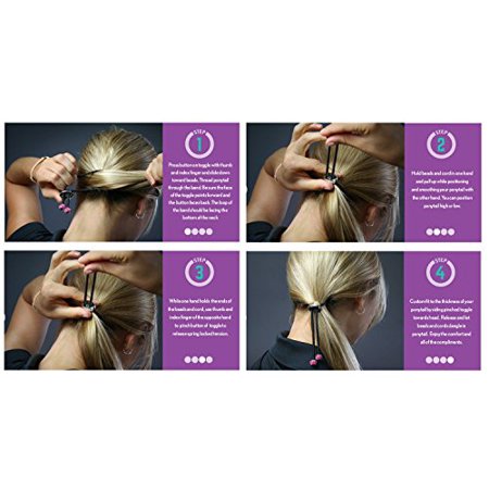 Knot Genie Magic Hair Band Pull Tie For Ponytails Amour Charms