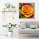 thumbnail image 3 of Cuadros Decorativos 5D DIY Diamond Painting Kits Full Round Drill Yellow Rose Mosaic Picture Crafts Likrtyny embutido en tela, 3 of 9
