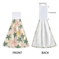 thumbnail image 3 of Yayeee Kitchen Hanging Hand Towels Set of 2 with Loop Bathroom Absorbent Tie Towel, Pastel Pink Stars, 3 of 7