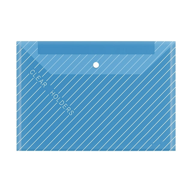 Qiweii Sac de Documents A4 Ultra Épais Transparent Version 18 Robuste, Dossier Durable Imperméable, Pochette de Rangement pour Papier de Bureau et École