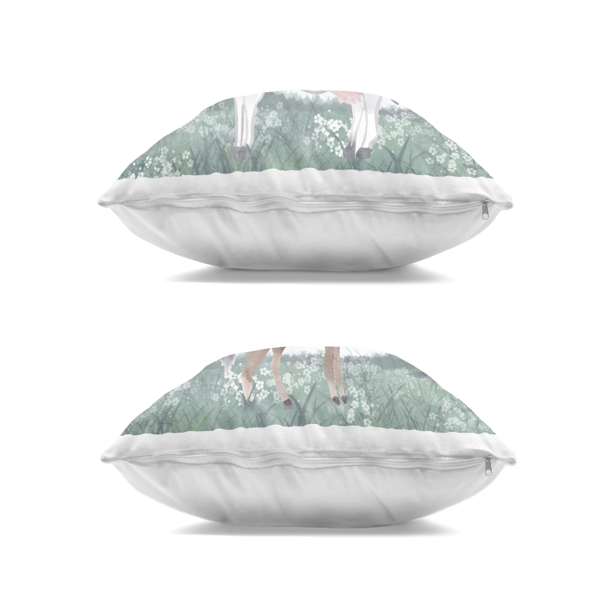 Stupell Industries Stacked Animals Blue Sky Farm 2 Piece Decorative Printed Throw Pillow Set, design by Kim Allen, 18 x 7 x 18