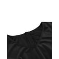 thumbnail image 4 of IDOPIP Women 3/4 Sleeve Velvet Vintage Tea Dress Formal Cocktail Wedding Midi V-Neck Party Dress, 4 of 7