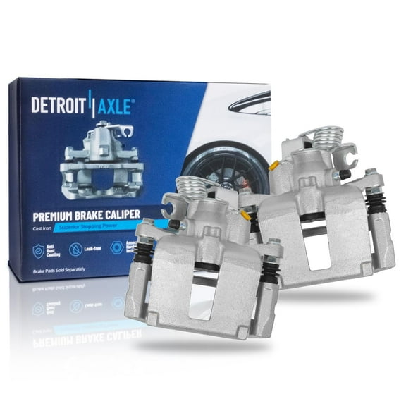 Detroit Axle - Rear Brake Calipers for Ford 13-18 Explorer Taurus Flex 13-15 Lincoln MKS 13-19 MKT, Disc Brake Calipers with Bracket 2013 2014 2015 Replacement