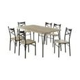 thumbnail image 4 of Furniture of America Zath Industrial Bronze Metal 7-Piece Dining Set by, 4 of 5