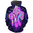 thumbnail image 3 of Sudadera con capucha colorida con hongos mágicos para hombres y mujeres, sudadera con estampado 3D abstracto, sudadera informal de manga larga para hombres, 3 of 5