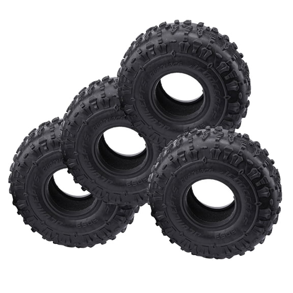 4Pcs All-Terrain Performance RC Car Wheel Tires Super Soft Rubber, 118*48mm for Traxxas and Axial SCX10 90046 1/10
