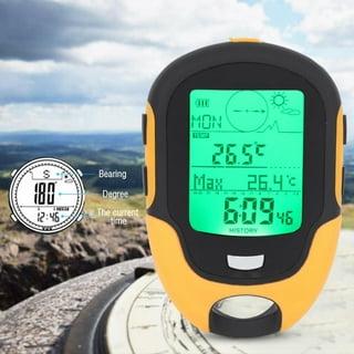 AMTAST Barometer Altimeter Thermometer Metric Altitude Monitor for Climbing  Camping Outdoor Sports, Multi-Function with Backlight
