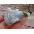 thumbnail image 6 of Certified Yellow Green Pale Lavender Burma Natural A Jade jadeite pendant Ji Kung Buddha God Gourd Fan Necklace 585633 TN, 6 of 9