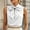 White, variant on Women's Solid Satin Blouse with Draped Cowl Neckline – Elegant Silky Evening Top