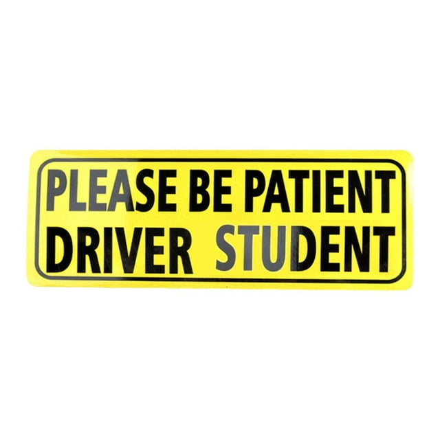 Reflective Driver Student Magnetic Car Signs Vehicle Safty L1 Bumper Magnet Y5F5