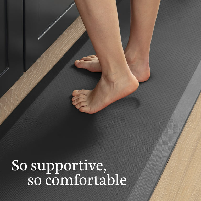 Zulay Home Anti Fatigue Floor Mat Thick Cushioned Comfortable Padded  Kitchen Mats - 24X70 Charcoal 