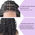 thumbnail image 4 of Lyricalhair Box Braided Wig for Black Women 18" Hand Braids Lace Front with Baby Hair Wigs Micro Twist Cornrow Braid Synthetic Hairpiece, 4 of 5