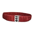 thumbnail image 2 of yuksok Elastic Waist Belt Elegant Cinch Band Trimmer for Sweater Puffer Coat Jacket Red, 2 of 7