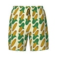 thumbnail image 4 of Lsque Mens Swim Trunks Corn 8 Pattern - Bathing Suit Compression Liner - Beach Swim Shorts Swimwear - (S-3XL) - Stretch Quick Dry -Large, 4 of 9