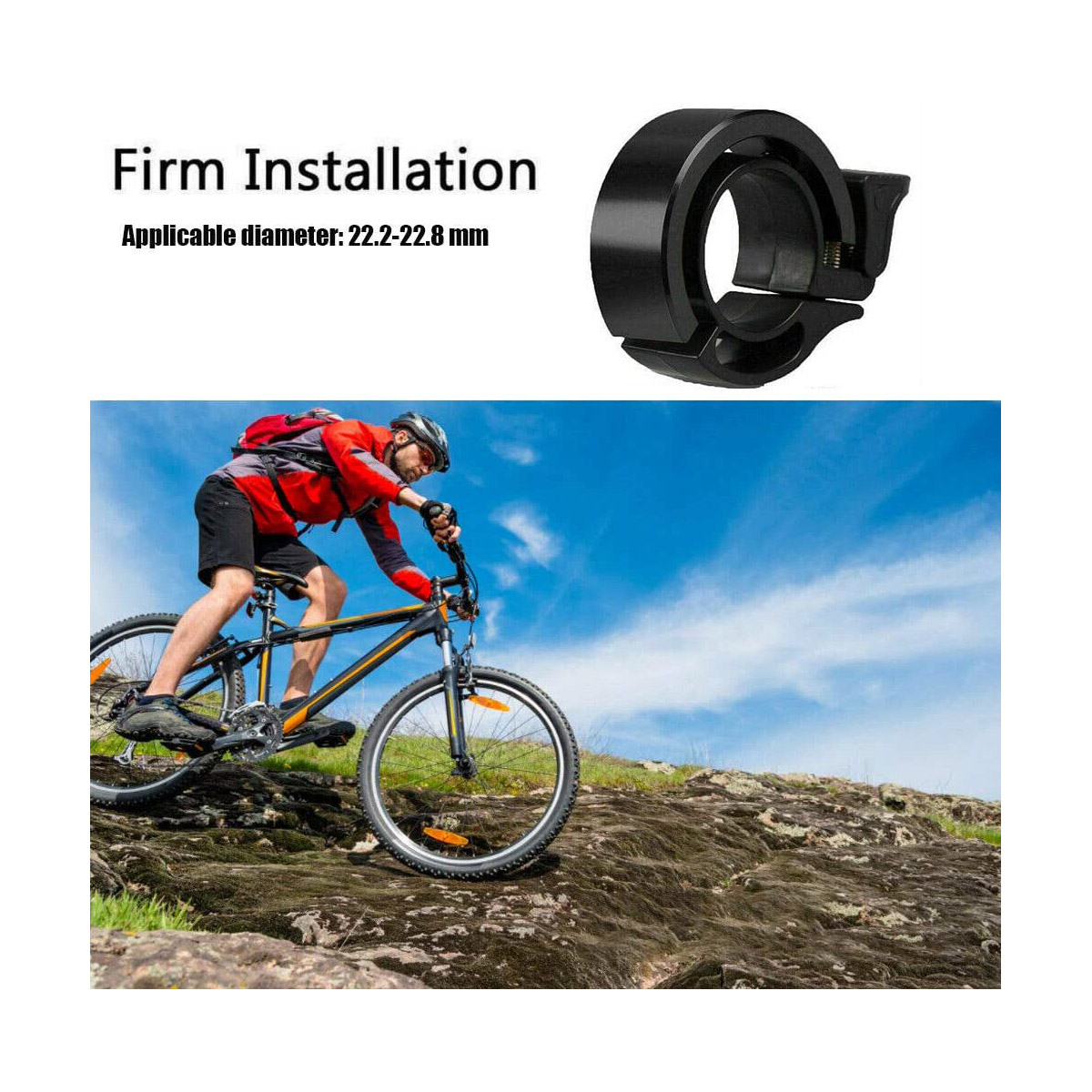 Mini Cycling Handlebar Accessories by Aluminum Alloy Crisp Loud Bicycle Bells Bike Bell Horn Ring