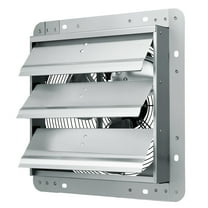 SKYSHALO 12" Duct 1000 CFM Aluminum Alloy, Galvanized Steel Shutter Exhaust Fan, Silver