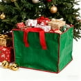 thumbnail image 2 of Cinvoph Christmas Tree Storage Bag Organizer Waterproof Dustproof Large Capacity Container with Reinforced Handles & Durable Zippers, Wide Opening for Trees 19"x11"x15", 2 of 6