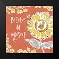 thumbnail image 2 of Brissonnet, Daphne 15x15 Black Modern Framed Museum Art Print Titled - Bee Happy V Spice, 2 of 5