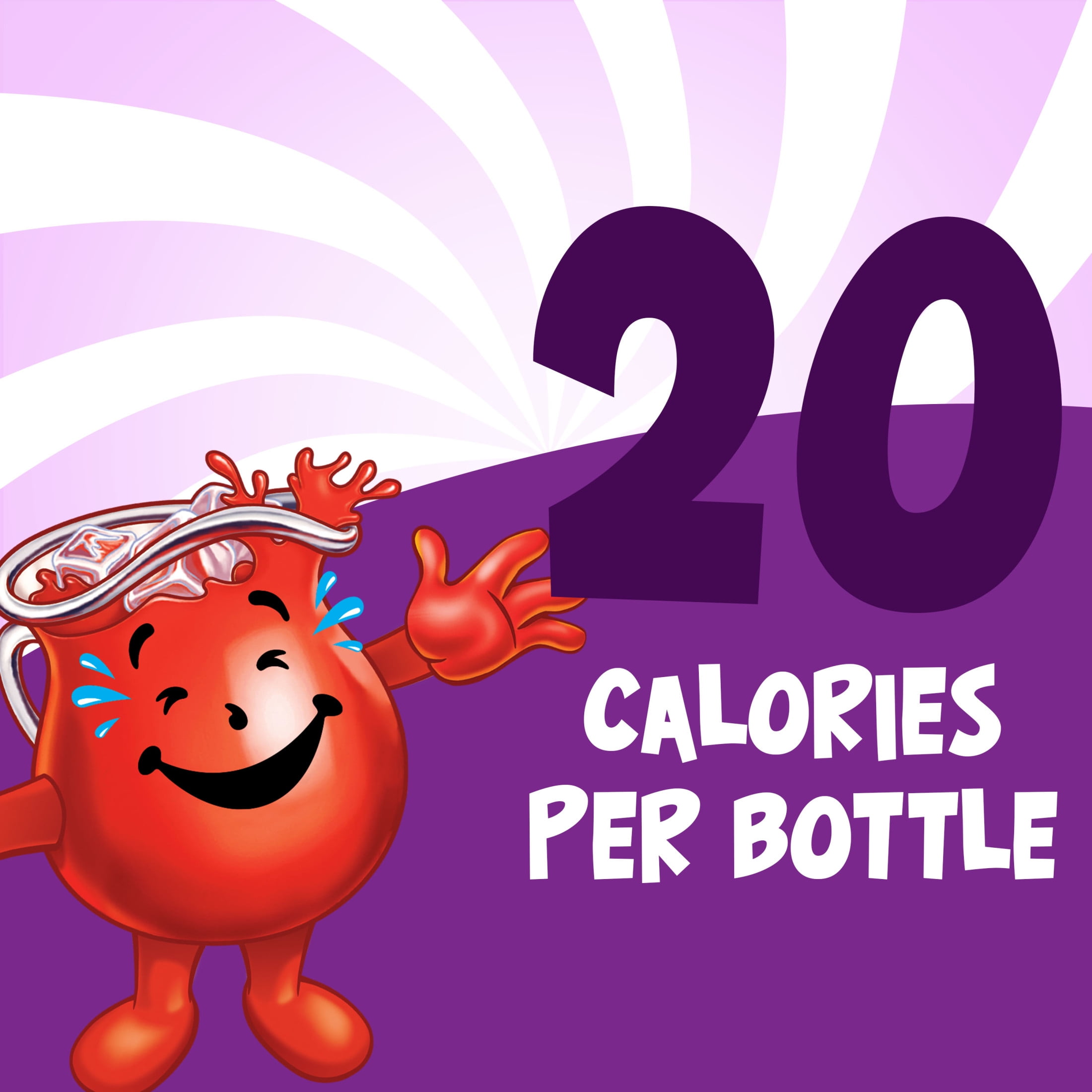 (8 pack) Kool-Aid Bursts Soft Drink, 6 Bottles, for School Lunches and On-the-Go Hydration, artificial flavor Grape, Caffeine Free, 6.75 oz