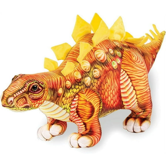 Real Planet Stegosaurus Brown 26 Inch Realistic Soft Plush