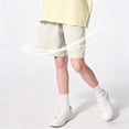 thumbnail image 5 of Guluxicc Kids Boys Athletic Shorts Elastic Waist Summer Solid Color Moisture Wicking Drying Shorts for Casual Activities, 5 of 8