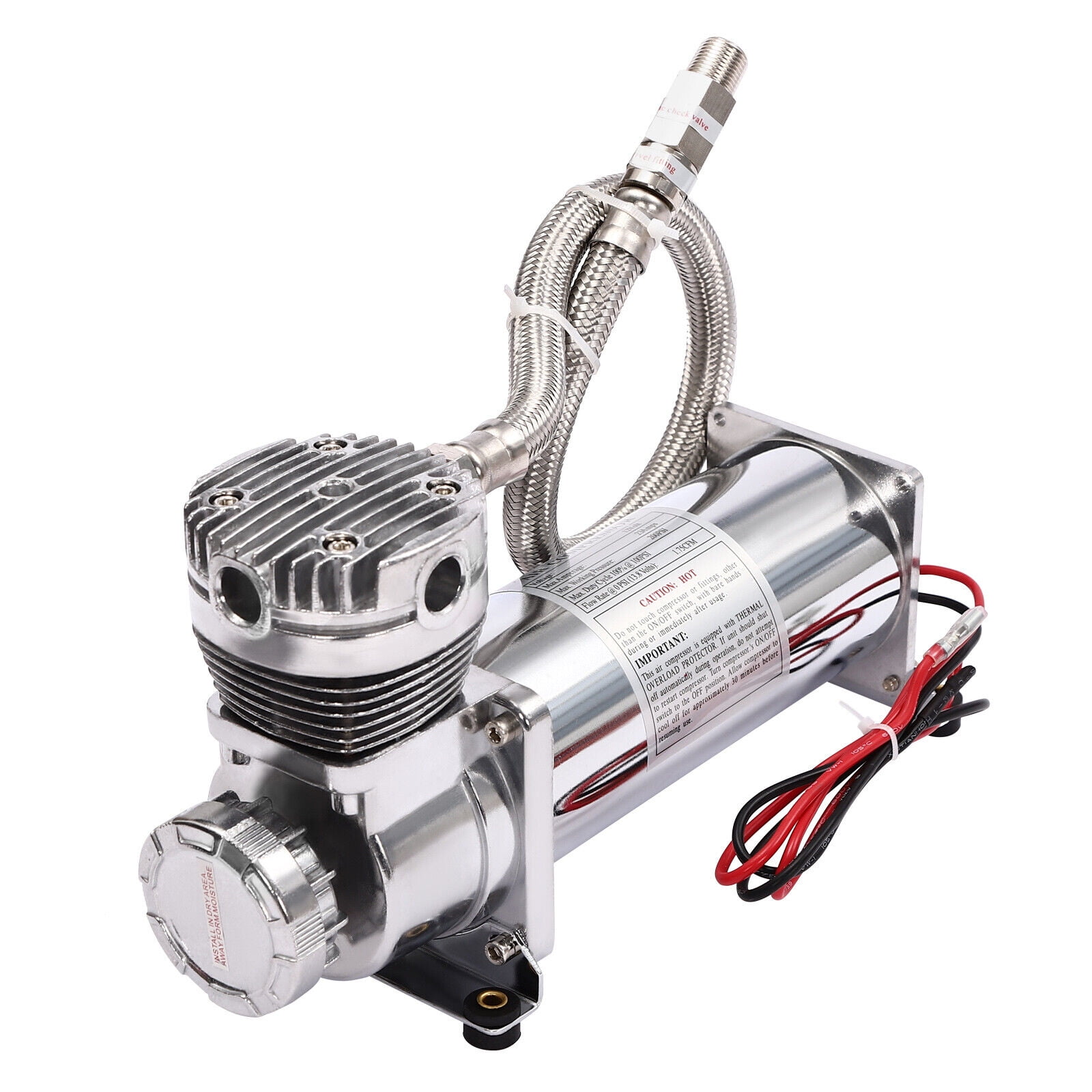 200PSI Air Compressor Kit, Air Ride Suspension Compressor, Heavy Duty Air Compressor 12V Power Input Plug