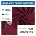 thumbnail image 4 of REGALWOVEN Floral Print Sofa Slipcover 3 Seater Couch Cover, Burgundy, 4 of 6