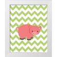 thumbnail image 1 of Robinson, Tamara 26x32 White Modern Wood Framed Museum Art Print Titled - Chevron Pig, 1 of 4