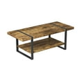 thumbnail image 2 of Coffee Table With Storage. Living Room Decor. Living Room Furniture. Couch Table for Apartment Decor. Home Furniture. Reclaimed Wood Look Sofa Table. Easy to Assemble, 2 of 4