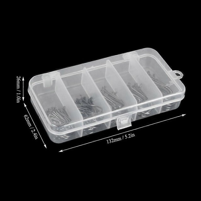 75pcs/box Offset Circle Hooks Assortment High Carbon Steel Fishing Hooks