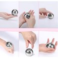 thumbnail image 4 of Spinning Toy Home Desktop Aluminum Gyroscope Ball Party Detachable Rotating Toy, Silver, 45x39mm, 4 of 9