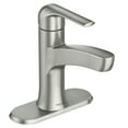 thumbnail image 2 of (2 pack) Moen 84565SRN Tilson Spot Resist Brushed Nickel Bathroom Faucet with Optional Deck Plate, 2 of 7