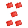 thumbnail image 3 of Sidaley 10 piezas cubierta de tarjeta de identificación carcasa protectora tarjetas de autobús manga Horizontal/rojo Type2 NO2, 3 of 4
