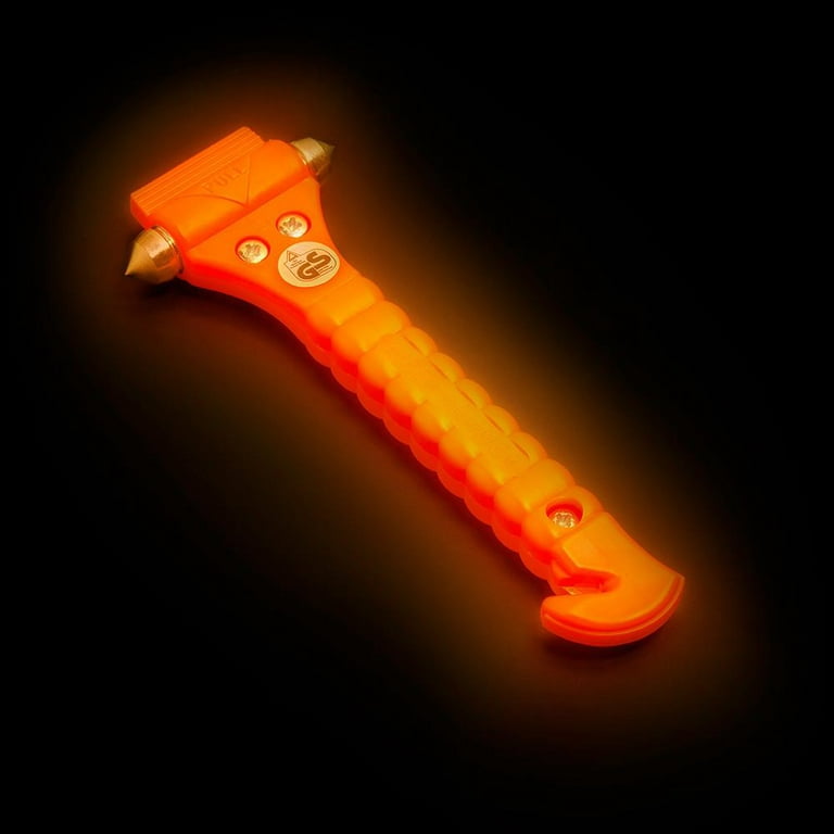 LifeHammer Orange Glow In The Dark Safety Hammer Classic Emergency Auto  Tool NEW