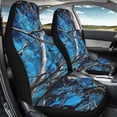 thumbnail image 4 of XYZCANDO 2 Pack Car Seat Covers for Front Seat Car Front Seat Covers Removable Breathable, Auto Vehicle SUV Automotive Accessories, Blue Camo Tree Pattern, 4 of 9
