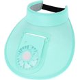 thumbnail image 2 of bleu-28*28cm-chapeau De Soleil Femme Avec Ventilateur Usb Chapeau De Soleil Haut Vide Chapeau Protection Solaire Lger Chapeau Anti-uv Ajustable Po, 2 of 5