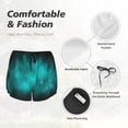 thumbnail image 4 of Lsque stars and sparkles Printed Women's Running Shorts with Liner Pockets,Elastic Quick Dry Workout Athletic Gym Yoga Shorts,Womens High Waist Shorts-Medium, 4 of 7