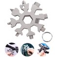 thumbnail image 1 of Snowflake Multi-Tool 18 In 1 Portable Stainless Steel Almighty Tool For Daily Travel Camping Adventure Portable Multi-Function Mini Tools (Silver), 1 of 5