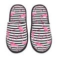 thumbnail image 1 of Fotbe Flamingos Pantuflas Peludas para Mujer con Estampado, Zapatillas de Peluche, Zapatos de Invierno para Casa, Uso Interior y Exterior-Medium, 1 of 8