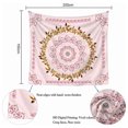 thumbnail image 2 of Tapiz de mandala, tapiz de medallón floral, tapiz de bosquejo de plantas florales, tapiz bohemio hippie para habitación, 2 of 5