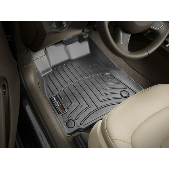Weathertech Floor Liner 442121 FloorLiner; Molded Fit; Black; Thermoplastic Polyolefin TPO Vacuum Formed Material; 2 Piece