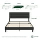 thumbnail image 1 of Base de Cama con Cabecera Queen Size Zinus Piper Tapizada Color Negro. Fácil Armado, para Todas las Edades., 1 of 6