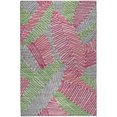 thumbnail image 2 of Addison Rugs Dream Shag Premium Machine Washable Transitional Tropical, Leaves, Botanical Pink Rectangle Rug, 9' x 12', 2 of 8