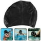 thumbnail image 3 of Diseño impermeable de goteo de agua Resistente al deslizamiento Gorro de natación de silicona flexible (Negro), 3 of 5