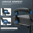 thumbnail image 6 of Hoffree Gaming Chair with Massage Fabric Office Chair with footrest for Adults, Ergonomic Gamer Chair with Headrest and Lumbar Support for Office Gaming, 440 LBS, 6 of 10
