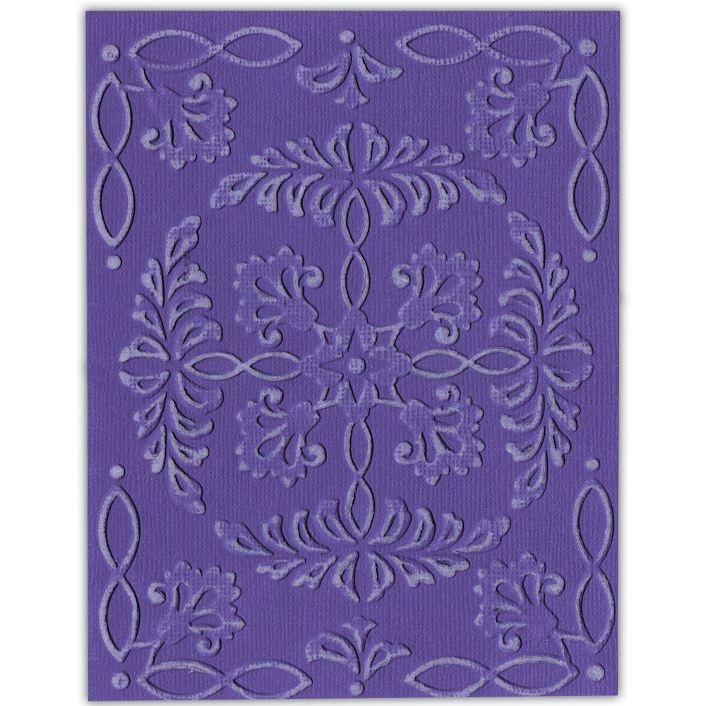 Sizzix Textured Impressions Embossing Folders, Ornate Flowers & Frame