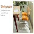 thumbnail image 2 of Yardi Yarda Velvet Rattan Side Accent Chairs Set of 2 with Chrome Legs, Modern Mid Century Breuer Designed Chairs, Upholstered Chairs for Indoor, Orange, 2 of 20