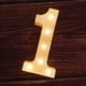 thumbnail image 1 of Letrero luminoso LED con números y letras para marquesina, ideal para bodas, cumpleaños, fiestas, Navidad, luz nocturna, decoración para el hogar y el bar (1), 1 of 4